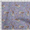 thumbnail image 4 of Soimoi Floral Vintage Print, Silk Fabric, Decor Sewing Fabric By The Yard 42 Inch Wide,Decorative Fabric For Shirts, Suits, Ties, Purple, 4 of 5
