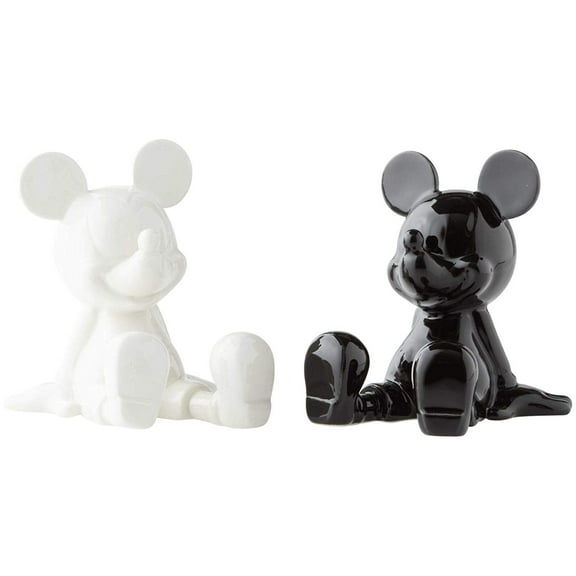 Department 56 Black & White Mickey Mouse Salt and Pepper Shaker Set, 2 piece