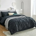 Cozy Comfort Black Twin Comforter Set Kids 5 Pieces Bed in a bag with