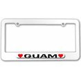 thumbnail image 1 of Guam Love with Hearts License Plate Tag Frame, Multiple Colors, 1 of 1