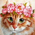 thumbnail image 1 of 30x40 Cm 5d Peinture Diamant Diy Complet,dessin Anim Animal Fleur Diamant Peinture Diy Diamond Strass Toile Point De Croix Painting Par Numro Pou, 1 of 5