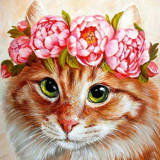 30x40 Cm 5d Peinture Diamant Diy Complet,dessin Anim Animal Fleur Diamant Peinture Diy Diamond Strass Toile Point De Croix Painting Par Numro Pou
