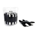 thumbnail image 2 of 100 Pack Disposable Double Sided Sponge Makeup Eyeshadow Brush Tipped Cosmetic Makeup Eye shadow Applicators Brush (Black and White), 2 of 5