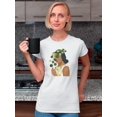 thumbnail image 2 of Botany Portrait Ii. T-Shirt Women -Victoria Borges Designs, Female 4X-Large, 2 of 4