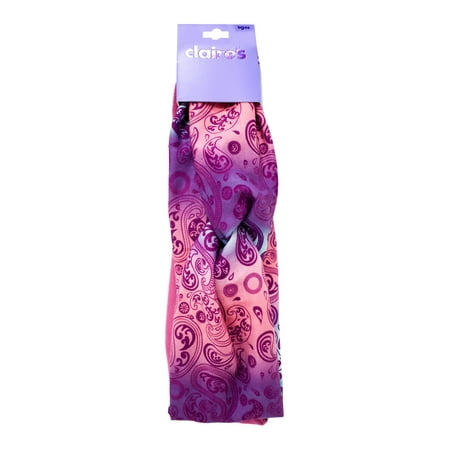 Claire's Women's Paisley Purple and Pink Twisted Fashion Headband Set, 2-Pack