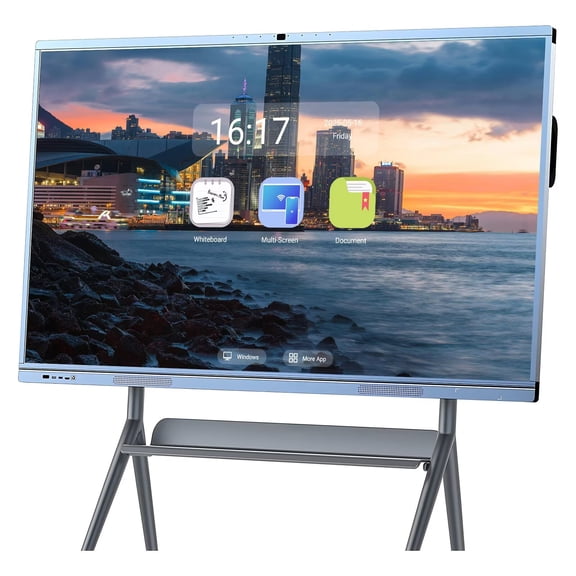 OH 65 inch Interactive Whiteboard Multi Touch Reverse Control IR Touch Wireless 5G/WiFi Connectivity for Digital Signage, School & Conferences