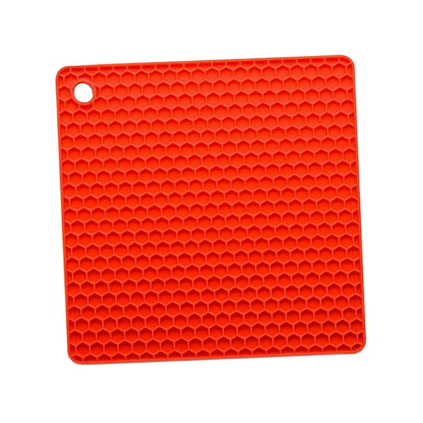 Agarraderas de silicona resistentes, multiusos, antideslizantes rojo