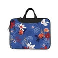 thumbnail image 2 of YFYANG 14 inch Universal Laptop Bag Oxford Cloth Laptop Sleeve, Multi-functional Blue Vintage Floral Texture Notebook Computer Messenger Bag Handbag, 2 of 8