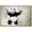 NATURAL, variant on wall26 Framed Canvas Print Wall Art Banksy Panda with Handguns on Wall Cities Animals Digital Art Modern Art Chic Scenic Dark Black and White for Living Room, Bedroom, Office - 24"x36" Natu