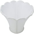 thumbnail image 3 of Off White Silk 8 Inch Scalloped Clip On Lamp Shade, 3 of 5