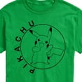 thumbnail image 3 of Pokémon - Pikachu Circle - Men's Short Sleeve Graphic T-Shirt, 3 of 5