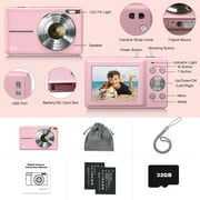 Digital Camera FHD 1080P 44MP for Vlogging with Anti Shake 16X Zoom,Small for Children Teens Seniors