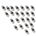 thumbnail image 1 of ARCADORA 2 Pin 2 Way Led Connector 24Pcs Black Compact Quick Connection For 22-18 Awg Solid Stranded Wire Led Strip Lighting, 1 of 6