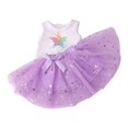 thumbnail image 5 of Poupées de Mode Fille Tenue de Fête Faite à la Main Belle Tenue de Fête pour Poupée de 18 Pouces Violet, 5 of 5