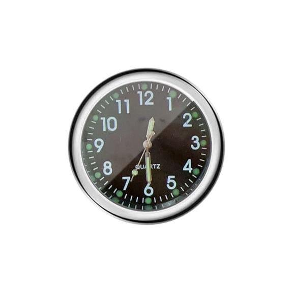 Deeceymbur Mini Car Clock Stick on Dashboard Luminous Vent Analog Clocks Small Pocket Clock Decorations Magnetic Motorcycle Clock Watch
