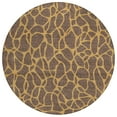 thumbnail image 2 of Addison Rugs Chantille Indoor/Outdoor Transitional Geometric Brown Washable Round Rug, 8' x 8', 2 of 6