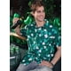thumbnail image 4 of Camisa Arvilhill para hombre con estampado de trébol del Día de San Patricio, verde oscuro, 4 of 8