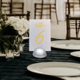 thumbnail image 1 of Soporte para número de mesa de boda, soporte para tarjetas de lugar, clip para fotos, letrero de mesa de hotel, de tarjeta de metal para recepción, 1 of 8