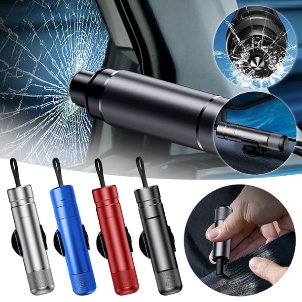 Precios Especiales y Ofertas Limitadas, Mini rompeventanas portátil para coche, rompeventanas multifuncional para coche, corta el cinturón de seguridad Akmoler