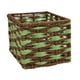 thumbnail image 3 of Cesta organizadora tejida, contenedor portátil para decoración del hogar, para despensa 27cmx20cmx16cm, 3 of 9