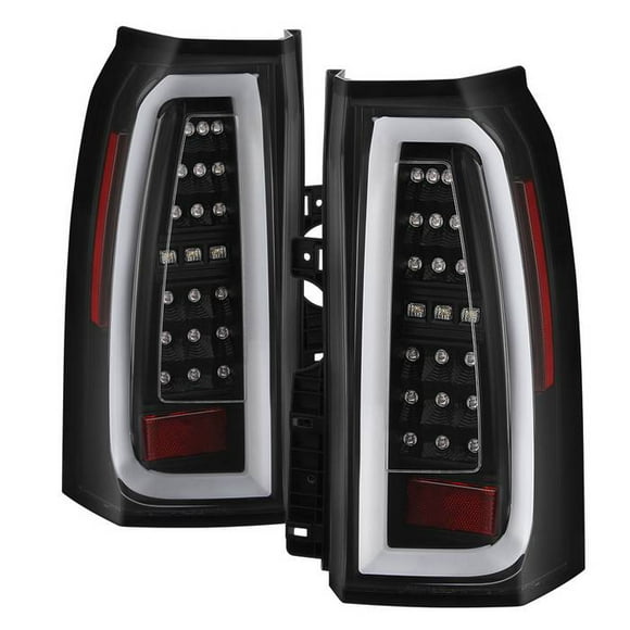 Spyder Automotive Tail Light Assembly - LED 5085702 Clear Lens; Black Housing; LED; Red/White/Amber Bulbs; Set Of 2