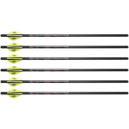 Excalibur Quill 16.5 Carbon 250 Grain Crossbow Arrows for Use Twinstrike and Micro Series Crossbows - 6 Pack