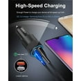 thumbnail image 2 of Car Charger,AILKIN 5.4A/30W+QC 3.0 Quick Charge Car Cigarette Lighter Socket Fast Charge Charging Dual USB Car Charger Adapter USB Car Charger, 2 of 5