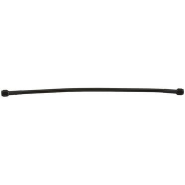 Allstar Performance ALL48351 12 in. No. 4 Two -4 Straight Ends Coated Braided Line Hose, Black