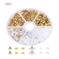 thumbnail image 3 of pitrice 260 Pieces Earring Back with Storage Box Portable Stoppers DIY Crafts Jewellery Handicraft Making Kit Accessory Professional Golden, 3 of 9