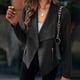 thumbnail image 2 of ICHUANYI Liquidación Chaqueta Cárdigan de Manga Larga para Mujer Chaqueta sin Mangas con Capucha Abrigo/Chaqueta Informal ICHUANYI WER202308253878, 2 of 8
