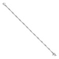 thumbnail image 2 of 14k White Gold Bracelet Diamond Women's Round 3 mm 7 in, 2 of 3