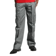 Pantalon Cargo Hombre Gabardina pinzado Gris Talla 58 90 Grados Lider.cl