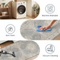 thumbnail image 4 of Washable Kitchen Runner Rug 2x5 ft, Non Slip Soft Low Profile Kitchen Rug with PVC Backing, Vintage Distressed Medallion Oriental Rug for Kitchen Sink, Hallway & Laundry Room, 4 of 6