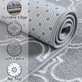 thumbnail image 2 of Alfombra Chicrug, 213 x 305 cm, espuma viscoelástica geométrica, gris y blanca, 2 of 7