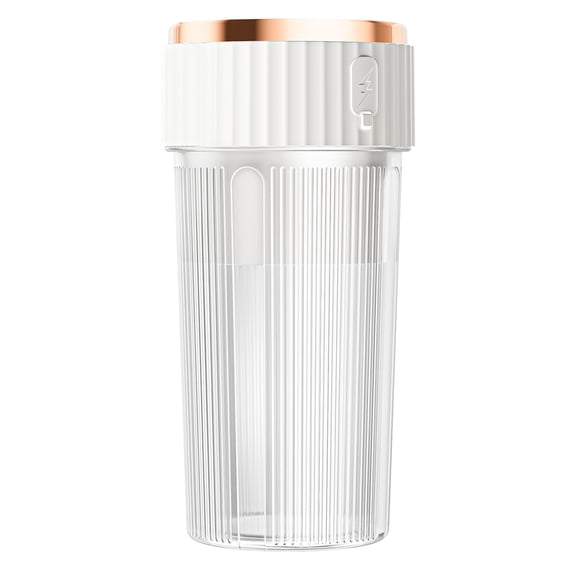 White USB Rechargeable Portable Blender 450ml 6 Blades Smoothie Maker Outdoor Travel Juicer Mixer Cup