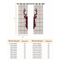 thumbnail image 6 of Fsddascl Christmas Elk Blackout Curtains for Bedroom/Living Room, Thermal Insulated Kitchen Curtains, Xmas Red Black Plaid Deer Grommet Darkening Window Treatment Drapes 52"x63"x2, 6 of 6