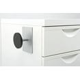 thumbnail image 2 of ALBA - Magnetic hook - 1 round peg - Silver & Black, 2 of 2