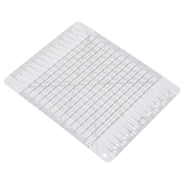 Regla De Corte De Edredón, Regla De Acolchado Multifuncional Acrílica De 6,5x6,5 Pulgadas Para Coser