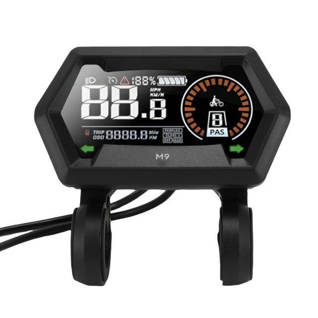Electric Bike LCD Display Meter, Clear Visibility High Toughness Electric Bike LCD Control Panel for Electric Scooter