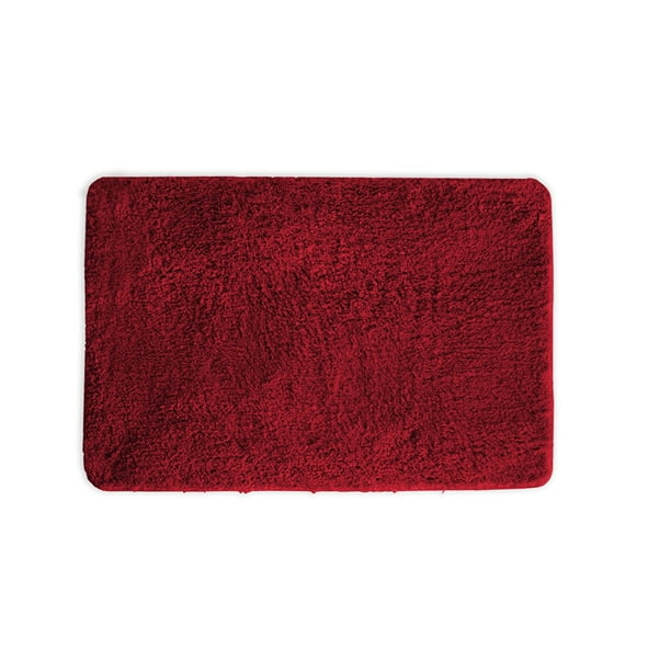 Mary Bathroom Rug, Luxury Soft Plush Shaggy Thick Fluffy Microfiber Bath Mat, Nonslip Rubber