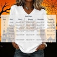 thumbnail image 3 of Jsaierl Halloween Shirts for Women Cute Pumpkin Print Tees Vintage Work V Neck T-Shirts Short Sleeve Holiday Blouse Tops Halloween Costumes,Sizes S-2XL, 3 of 5
