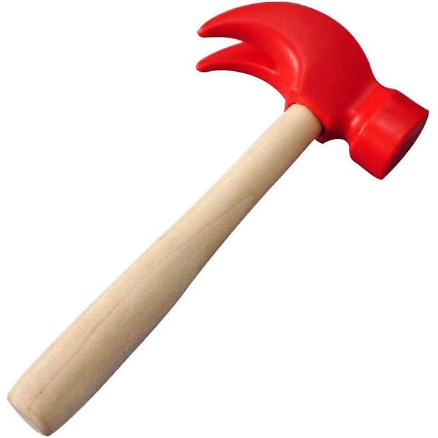 Martillo de juguete de madera YONGSHENG para niños herramientas de mantenimiento educativos 1 ud