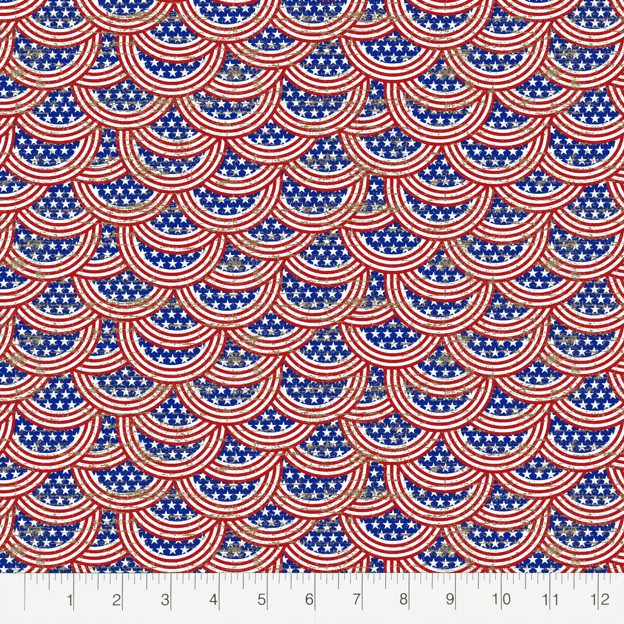 Create It 18"x21" Cotton Patriotic Precut Sewing & Craft Fabric Bundle, Multicolor 15 Piece