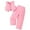 Pink, variant on WOYY Infant Girls Outfits Tuxedo Formal Suit Vest and Pants 2-Piece Set, Sizes 12-24M