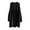 Black, variant on Stichou Women's Open Front Cardigan Oversized Chunky Knit Sweater Long Lantern Sleeve Outwear with Pocket 2025 Fashion Black XL