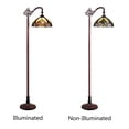 thumbnail image 4 of RADIANCE Goods Tiffany-Style Dark Bronze 1-Light Victorian Reading Floor Lamp 11" Shade, 4 of 6
