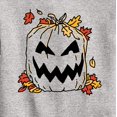 thumbnail image 3 of Instant Message - Pumpkin Lawn Bag - Toddler & Youth Crewneck Fleece Sweatshirt, 3 of 6