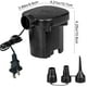 thumbnail image 3 of Bomba de aire eléctrica para piscina hinchable, colchón y juguetes - 110V CA, 400L/min, 3 adaptadores de boquilla, portátil y potente, 3 of 6