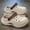 Beige Brown, variant on New Style Thick-Soled Casual Sports Sandals for Men and Women Couples, Solid Color Versatile Outdoor Clogs, Suitable for Indoor and Outdoor Use, 5 Colors Available