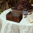 thumbnail image 6 of Yunhgft Jewelry Organizer Wooden Storage Box Empty Trinket Box Decorative with Hinge Lid 18x12x7cm, 6 of 9
